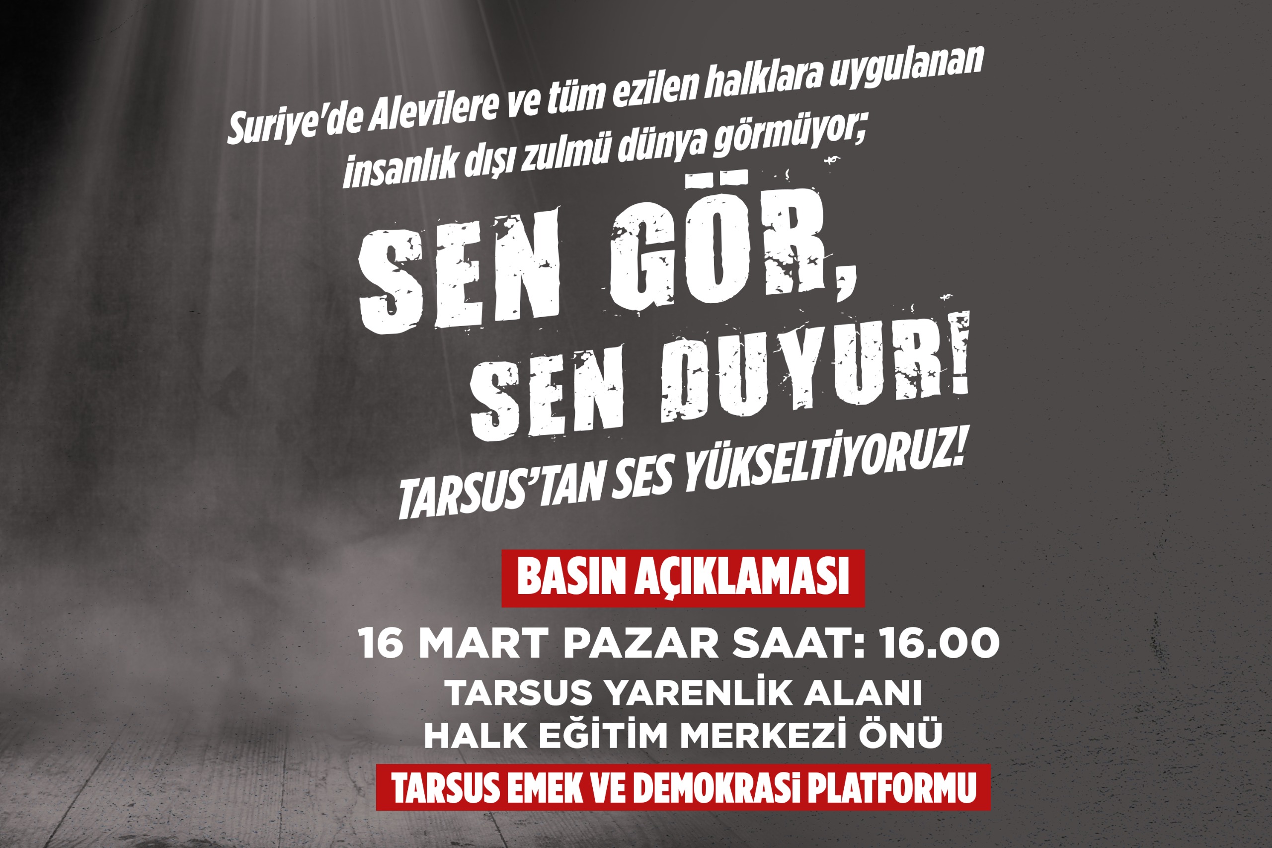 CHP TARSUS İLÇE GENÇLİK KOLLARI'NDAN 