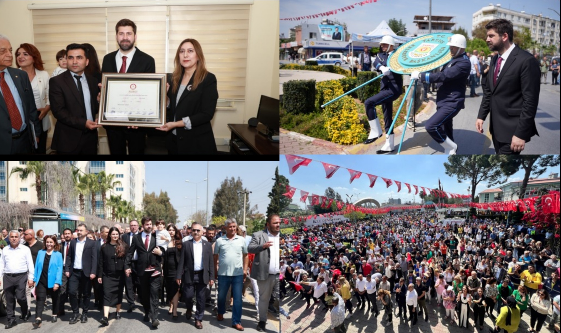 TARSUS’UN YENİ BAŞKANI ALİ BOLTAÇ MAZBATASINI ALDI 