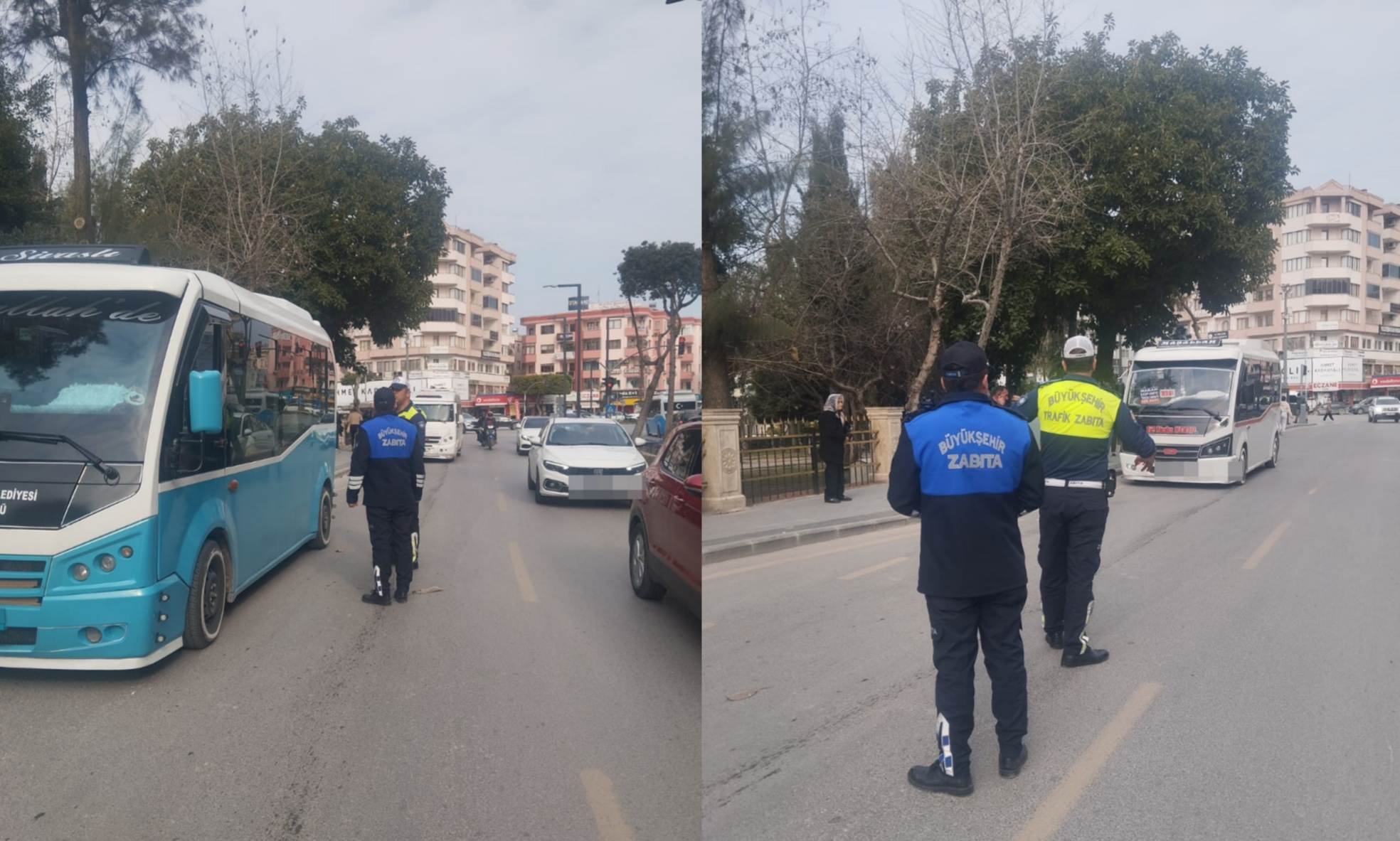BÜYÜKŞEHİR ZABITASINDAN TARSUS’TA SERVİS VE TOPLU TAŞIMA ARAÇLARINA YÖNELİK DENETİM
