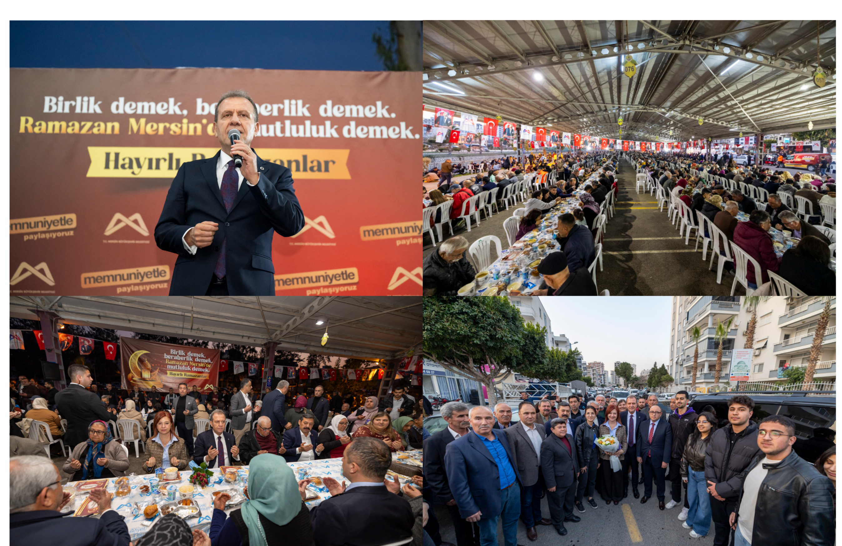 BAŞKAN VAHAP SEÇER, İFTAR SOFRASINDA ERDEMLİ HALKI İLE BULUŞTU