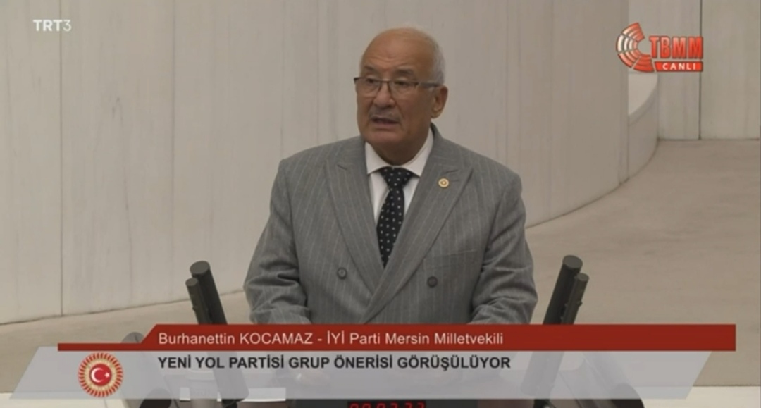 İYi PARTİ MERSİN MİLLETVEKİLİ BURHANETTİN KOCAMAZ SURİYE'DE YAŞANANLAR BÜYÜK BİR İNSANLIK AYIBIDIR
