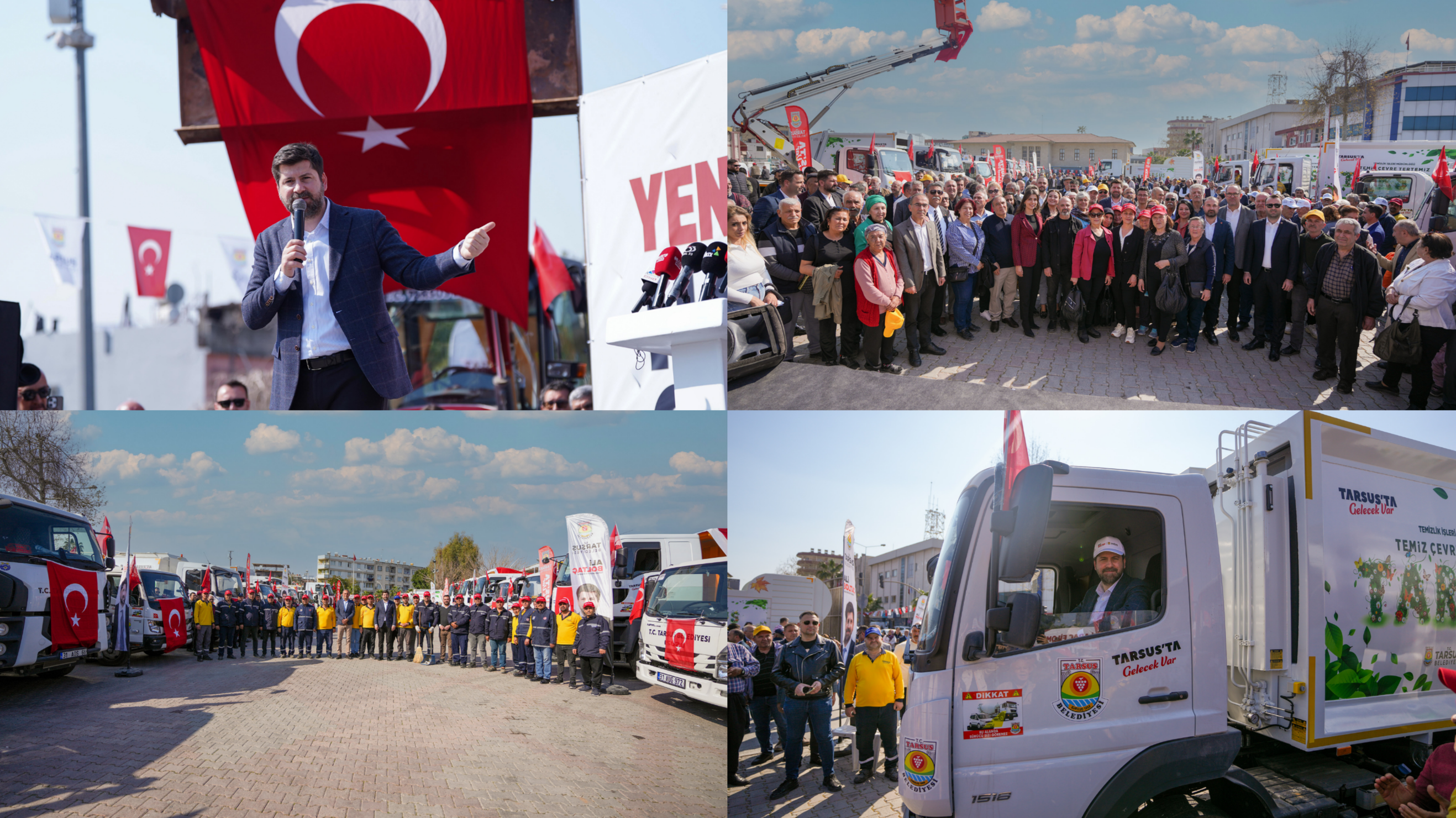 TARSUS BELEDİYESİ, YENİ ARAÇ FİLOSUYLA HİZMET KALİTESİNİ ARTIRIYOR