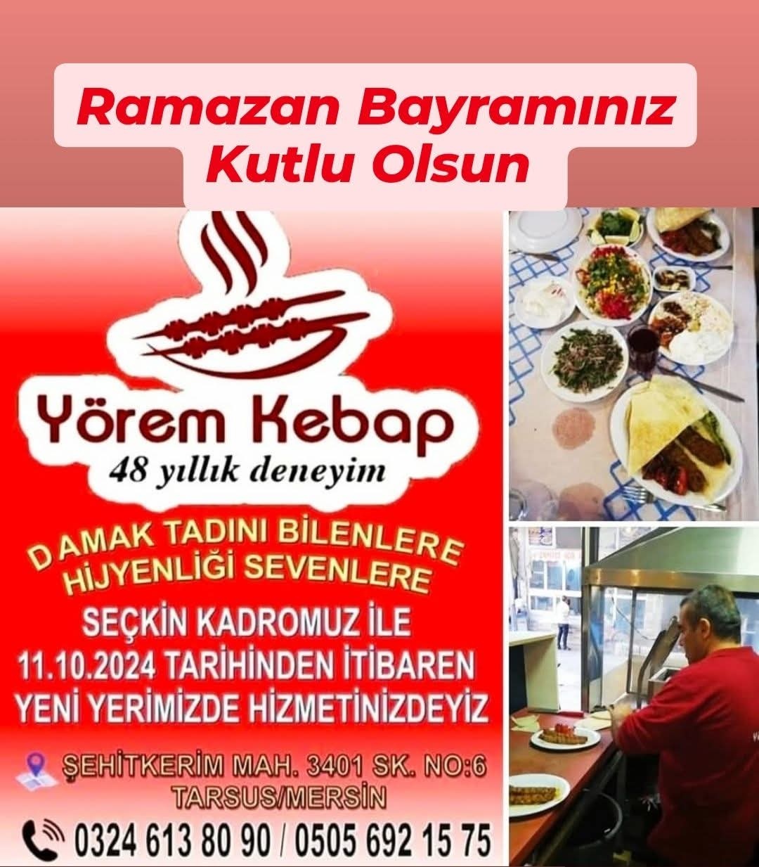 YÖREM KEBAP SALONU'NUN RAMAZAN BAYRAMI MESA JI