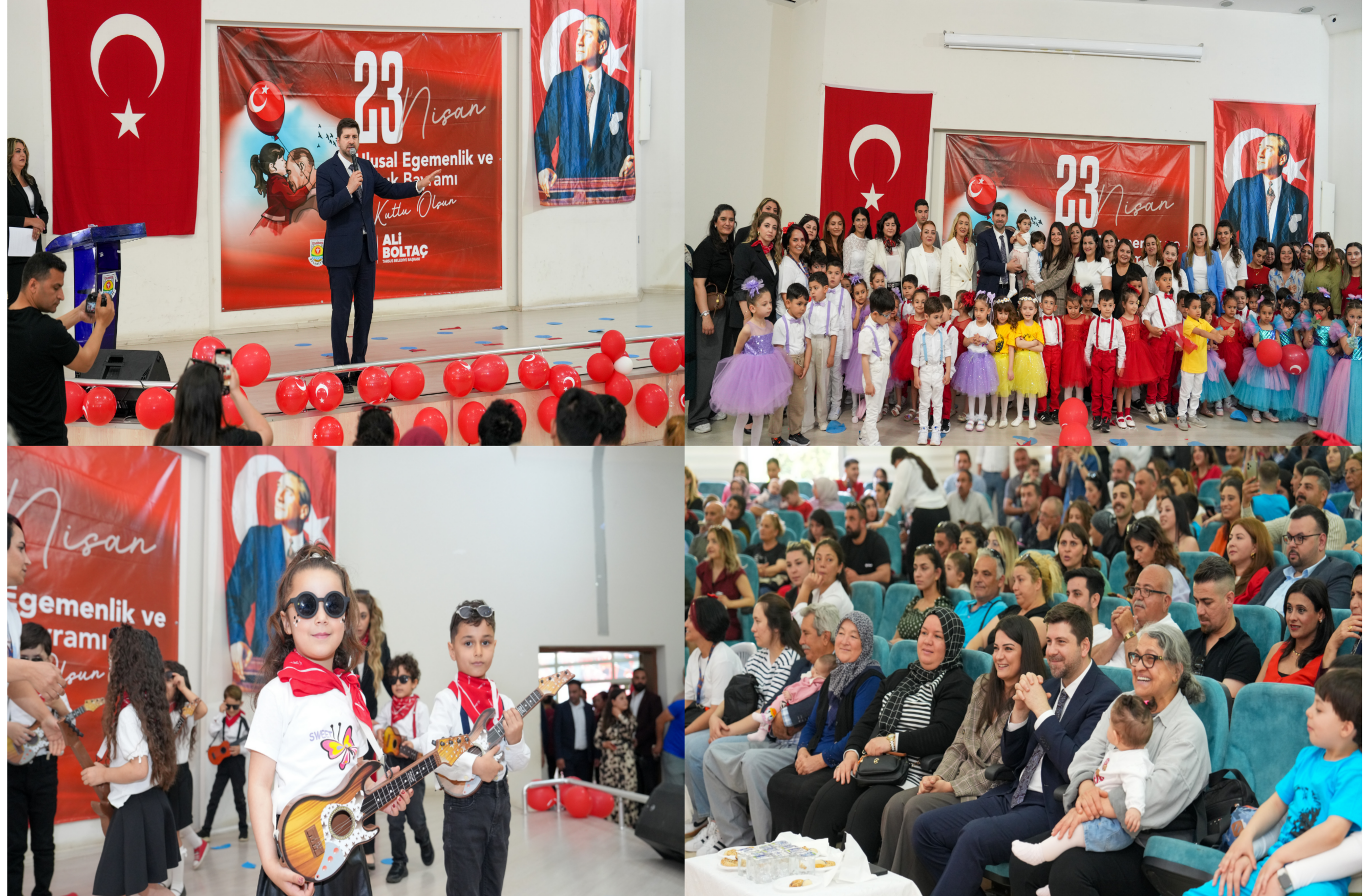 TARSUS’TA MİNİKLER 23 NİSAN’I DOYASIYA KUTLADI