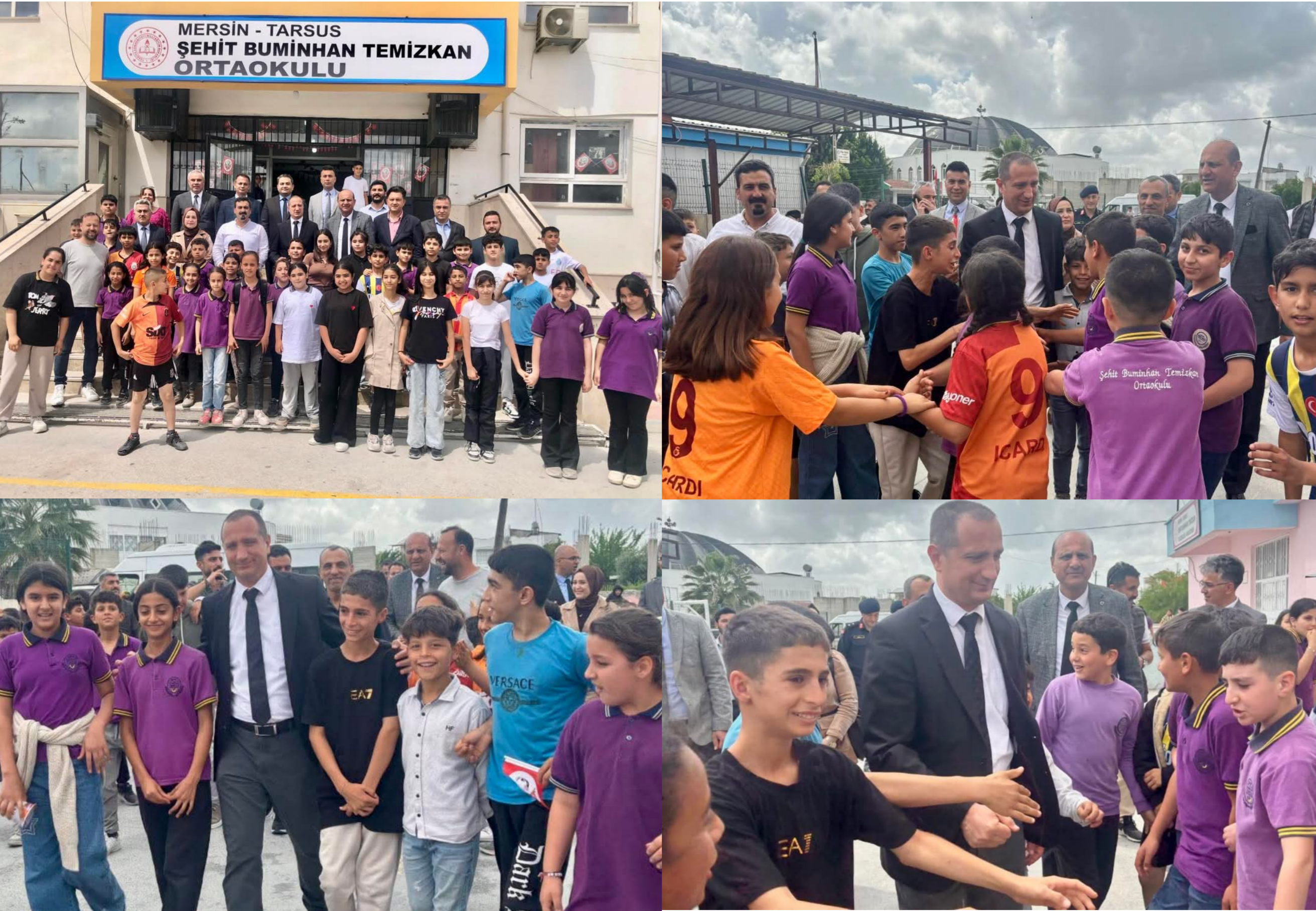TARSUS PROTOKOLÜ YENİCE ŞEHİT BUMİNHAN TEMİZKAN ORTAOKULU'NDA EĞİTİM CAMİASIYLA BULUŞTU