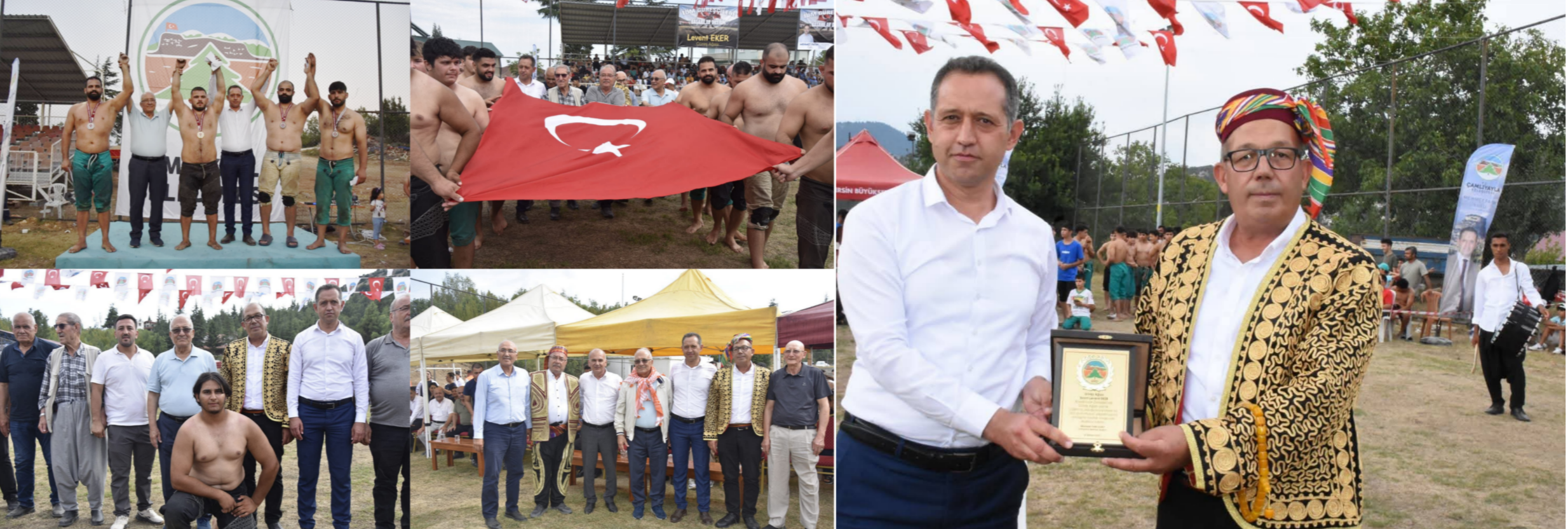 ÇAMLIYAYLA BELEDİYESİNDEN KARAKUCAK GÜREŞ ETKİNLİĞİ