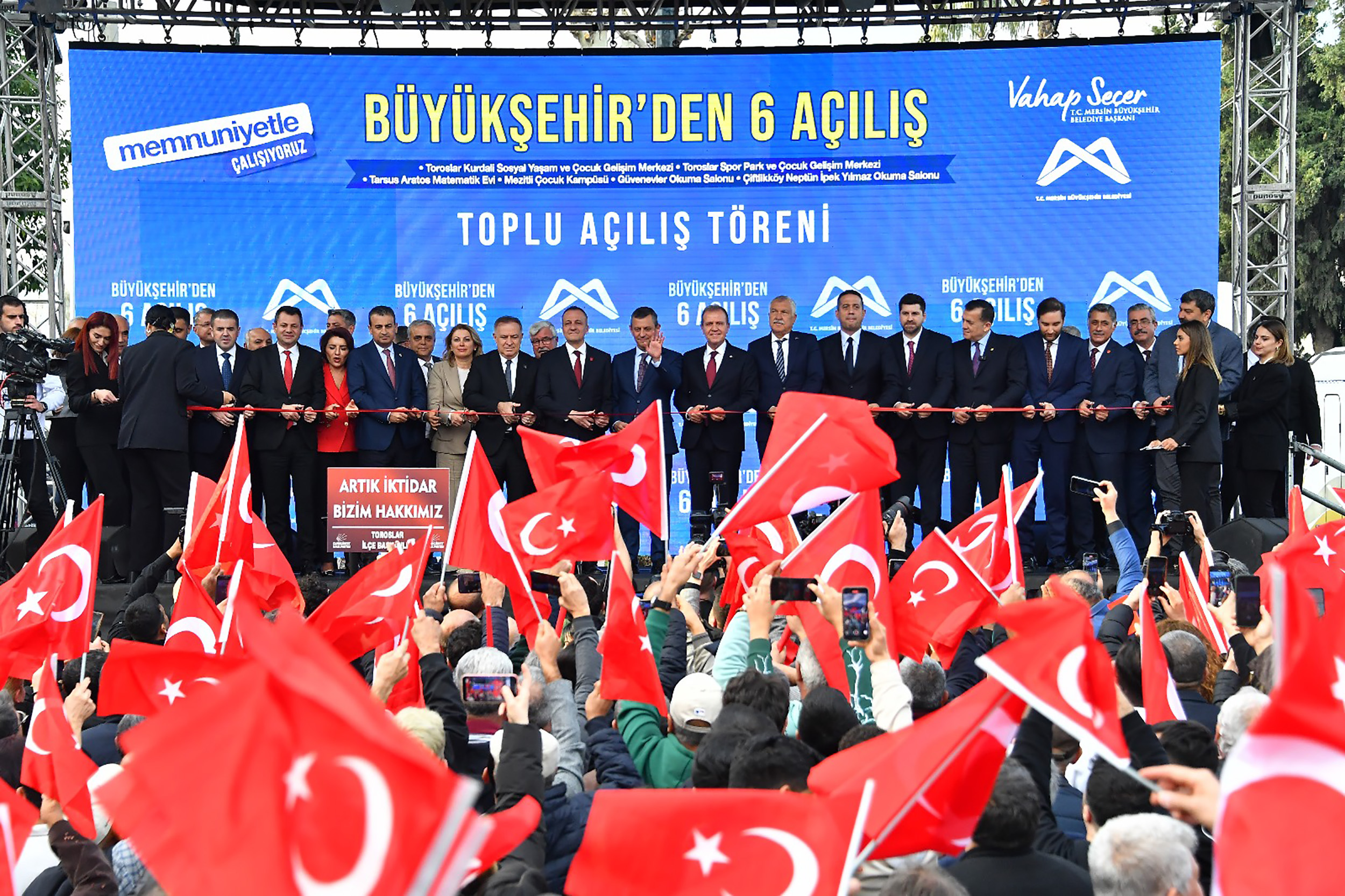 BAŞKAN SEÇER, CHP GENEL BAŞKANI ÖZEL İLE BİRLİKTE KENTE DEĞER KATACAK 6 TESİSİN TOPLU AÇILIŞINI GERÇEKLEŞTİRDİ