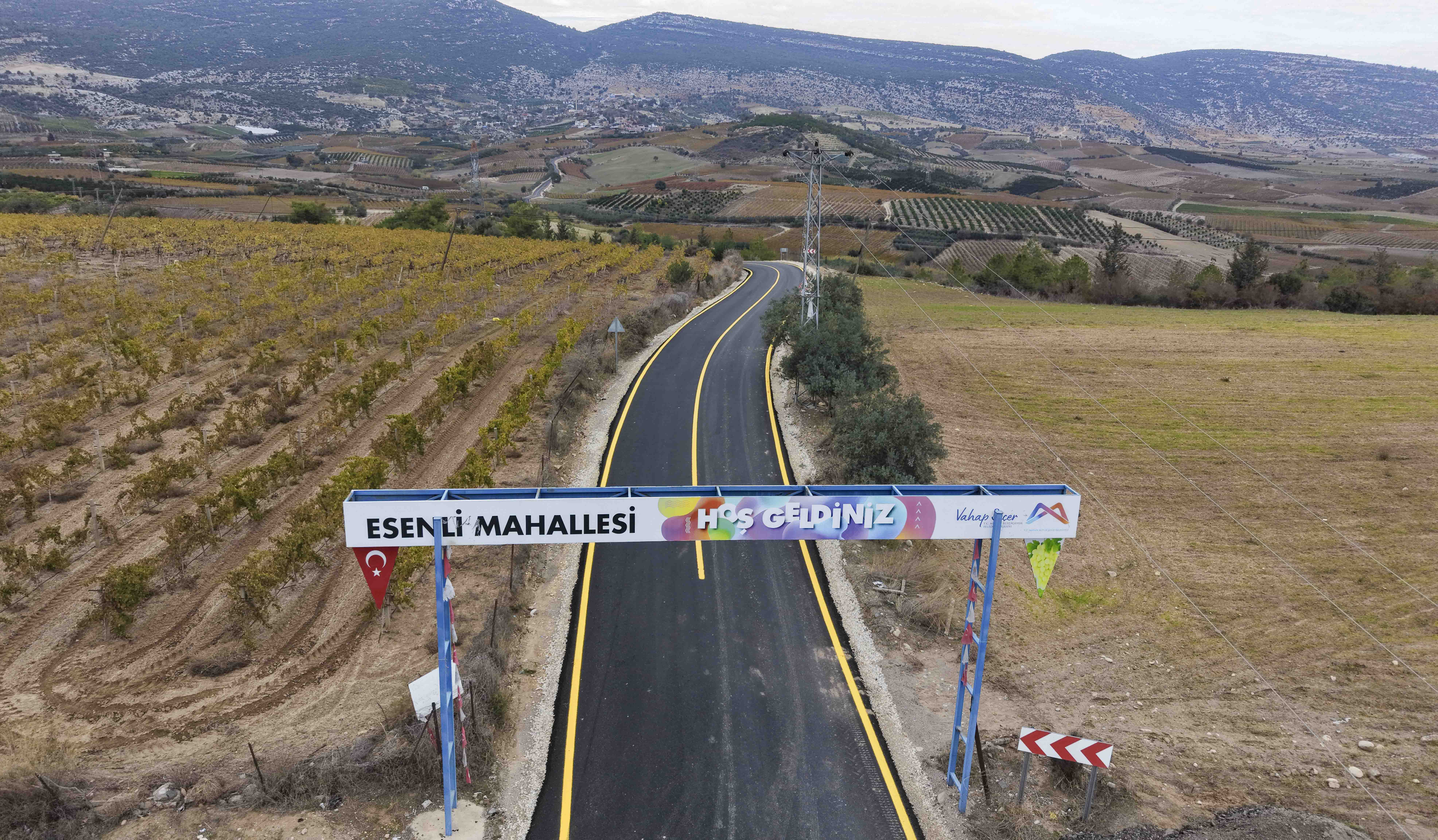 BÜYÜKŞEHİR BELEDİYESİ, ESENLİ-HEBİLLİ BAĞLANTI YOLUNDA ÇALIŞMALARINI TAMAMLADI