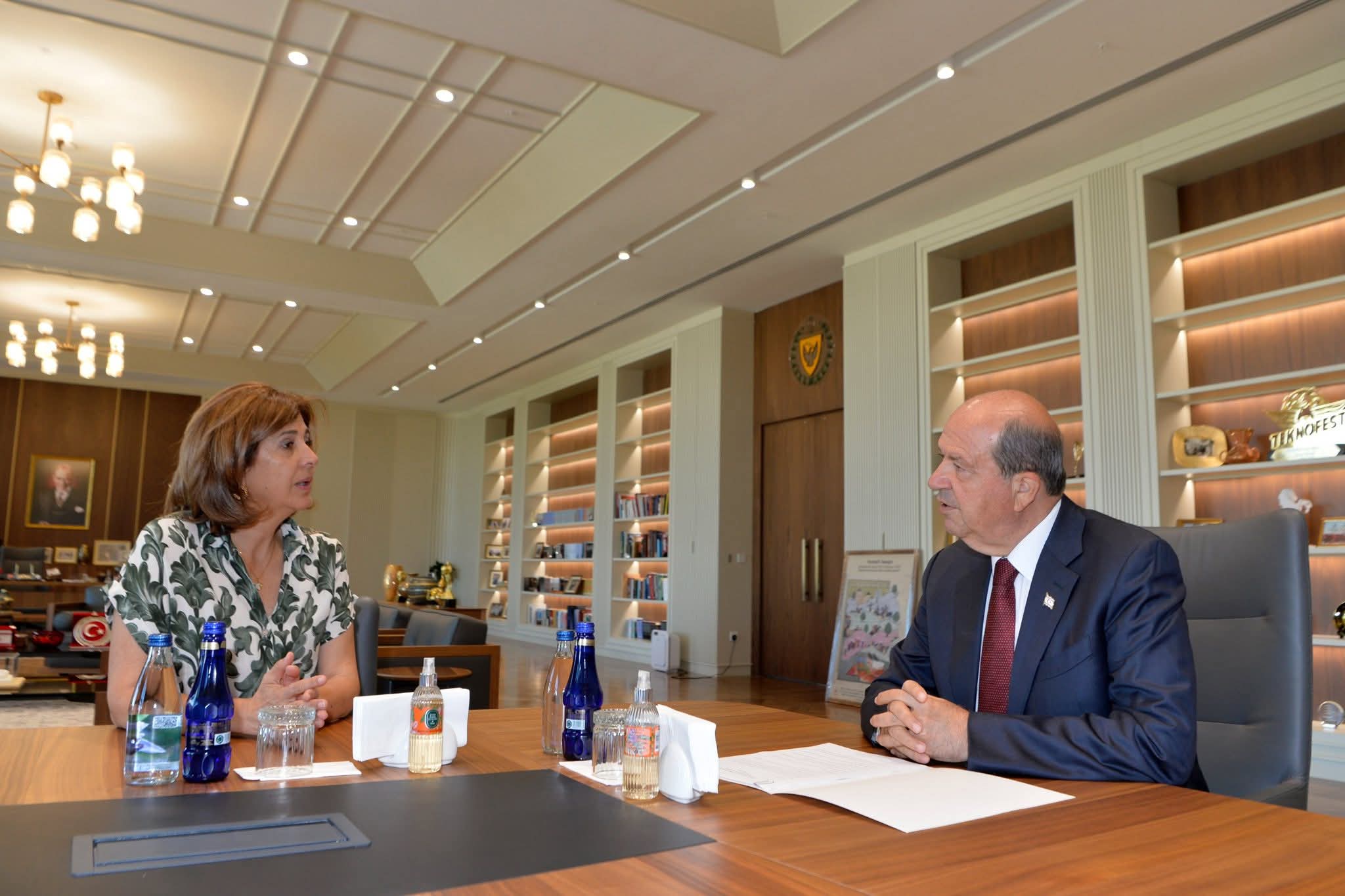 CUMHURBAŞKANI ERSİN TATAR, HOLGUİN'İLE GÖRÜŞMESİ SONRASINDA AÇIKLAMALARDA BULUNDU