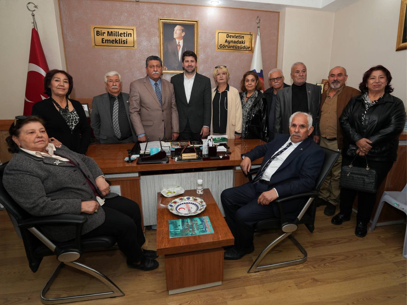 BAŞKAN BOLTAÇ TÜM EMEKLİLER DERNEĞİ TARSUS ŞUBESİ’Nİ ZİYARET ETTİ