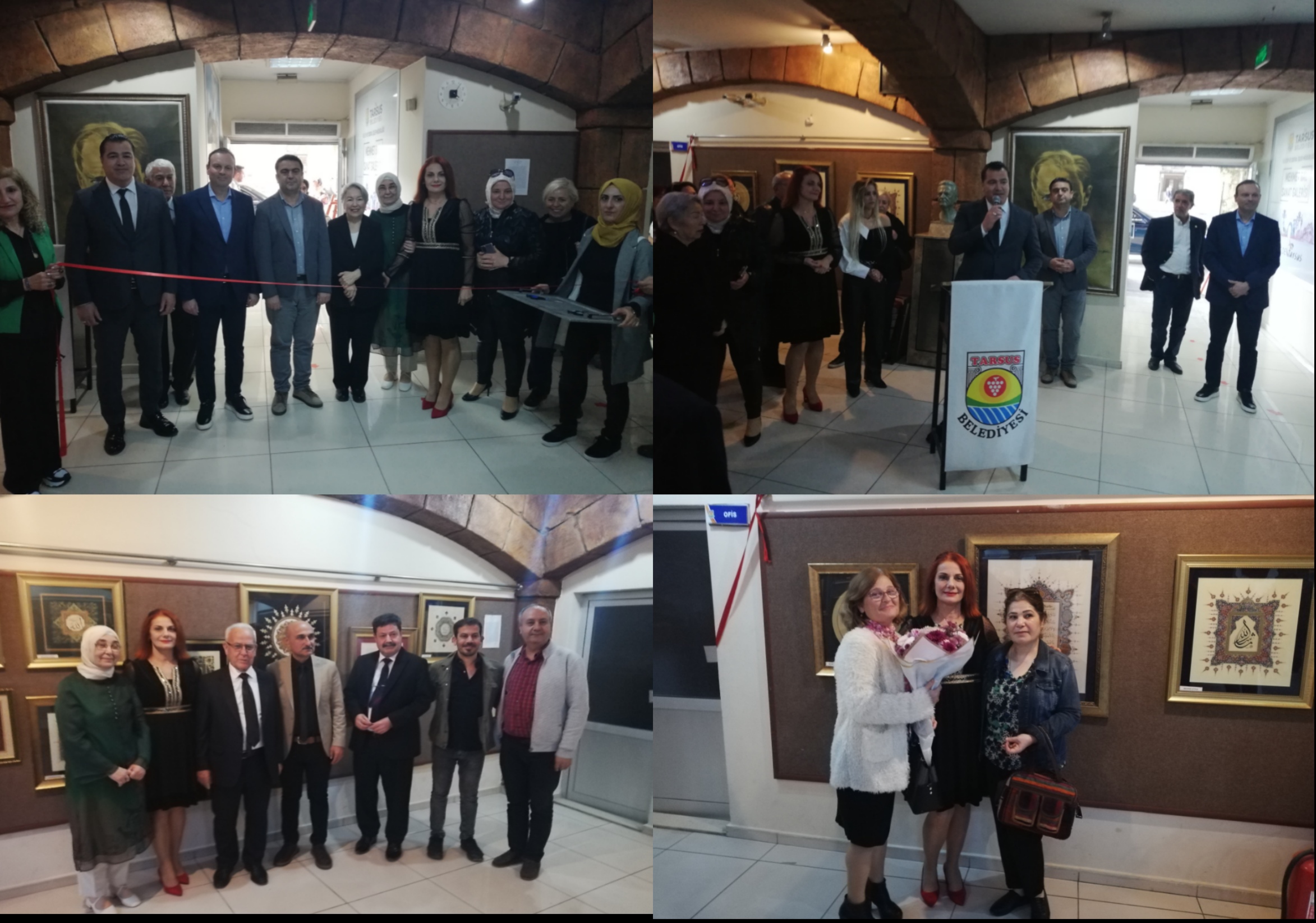 TARSUS'TA TEZHİP SERGİSİ AÇILDI