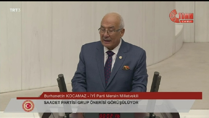 İYİ PARTİ MERSİN MİLLETVEKİLİ BURHANETTİN KOCAMAZ MECLİSTE KONUŞTU
