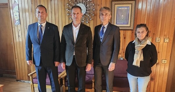 BORSA BAŞKANI TEKE’DEN, Ç.YAYLA BELEDİYE BAŞKANI SOFU’YA ZİYARET