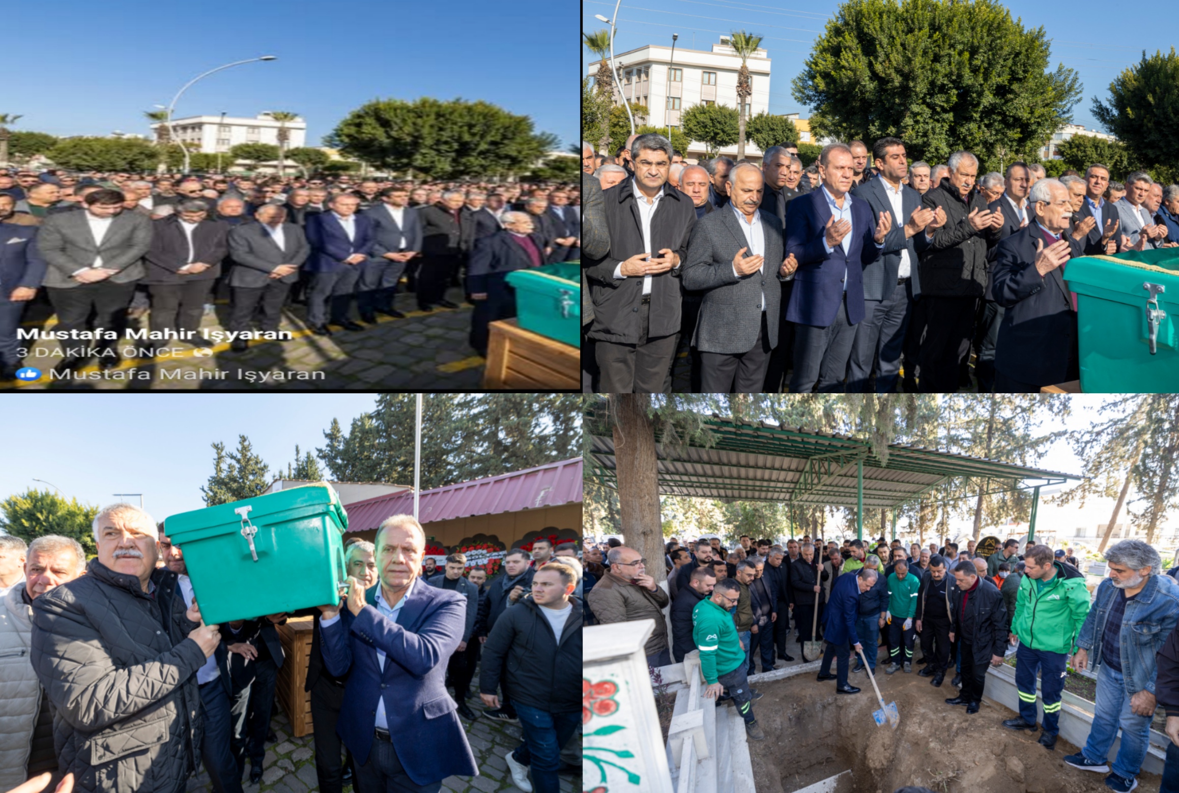 BAŞKAN SEÇER, HALASINI SON YOLCULUĞUNA UĞURLADI