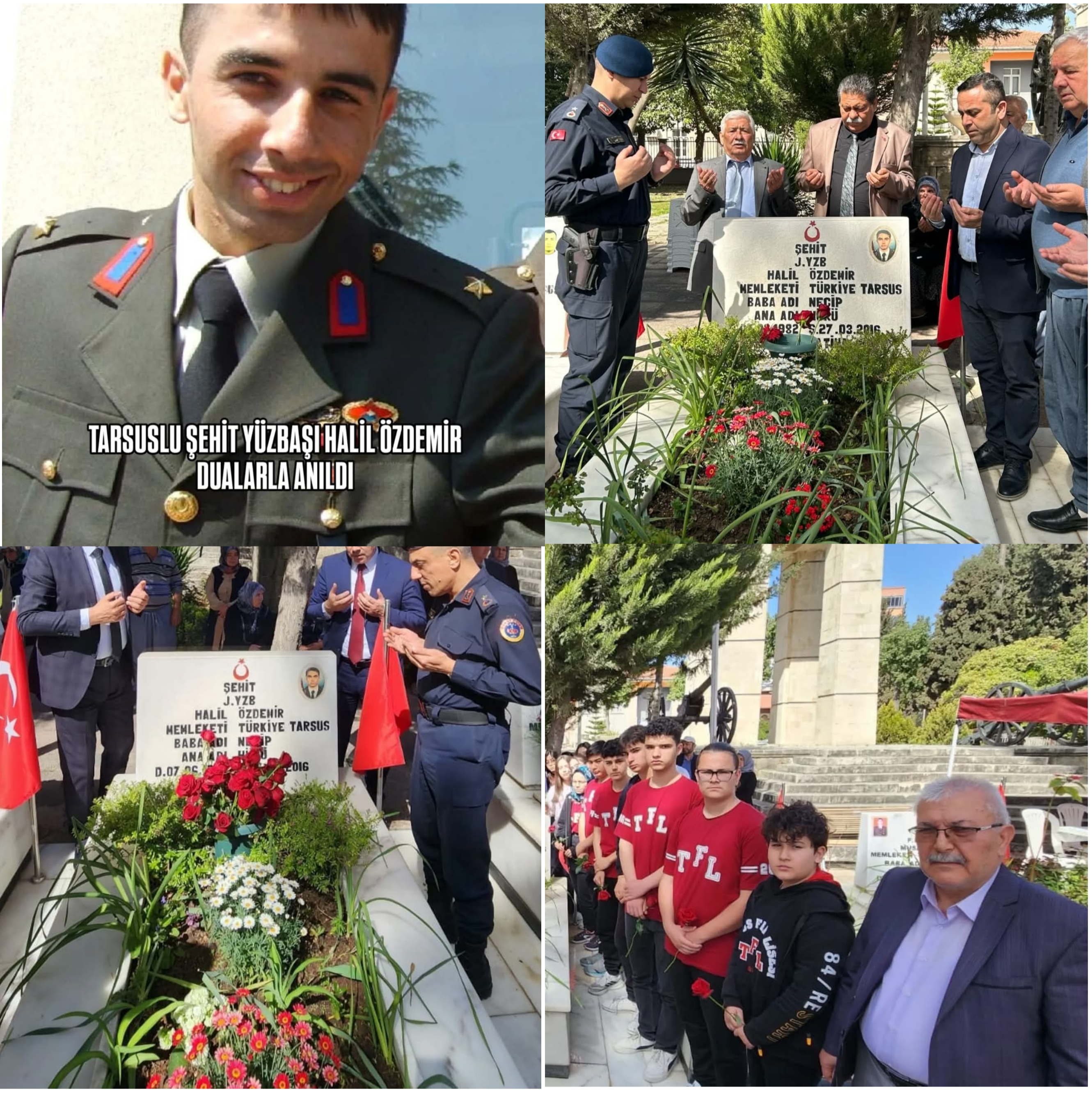 ŞEHİT YÜZBAŞI HALİL ÖZDEMİR DUALARLA ANILDI