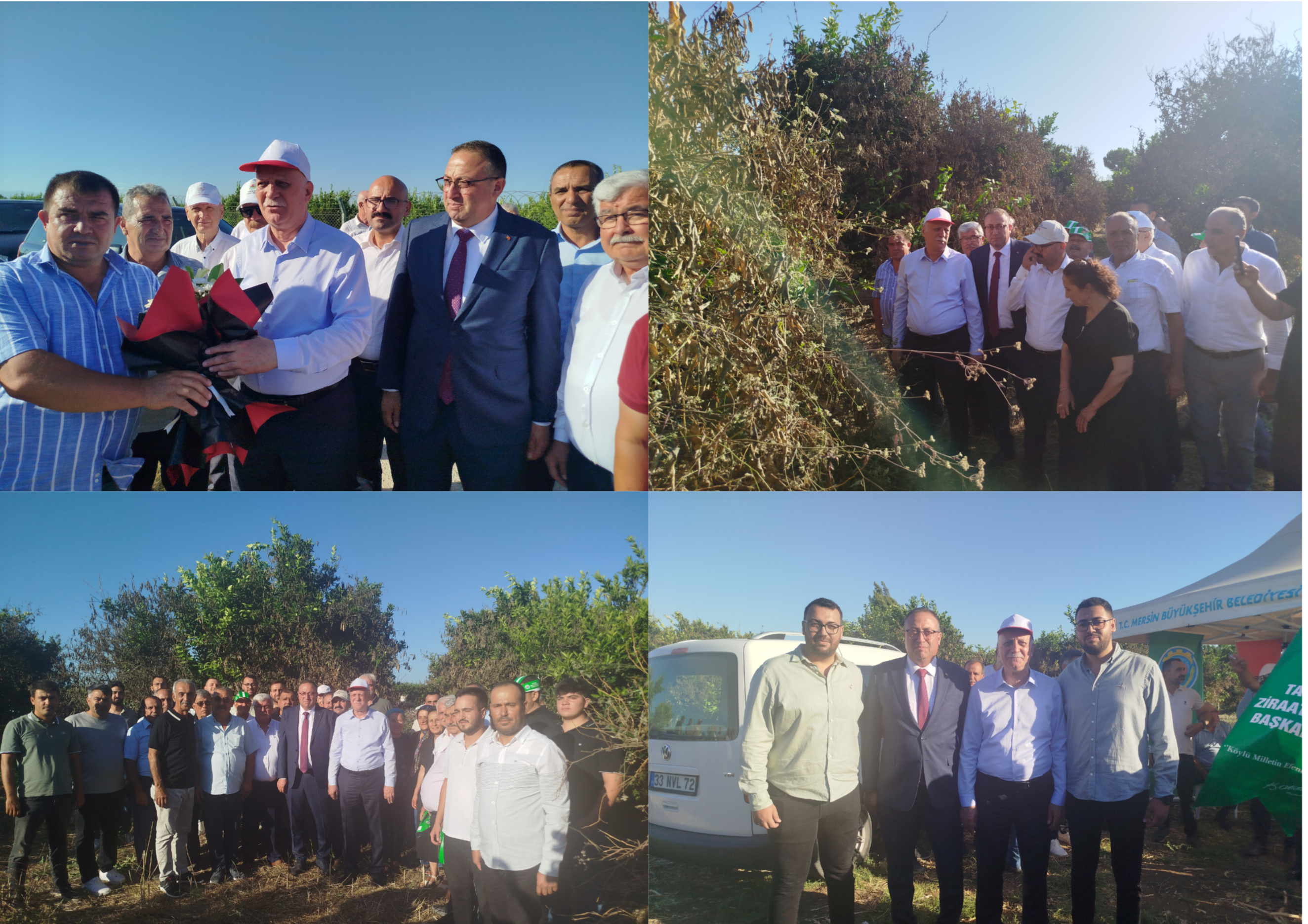 TÜRKİYE ZİRAAT ODALARI BİRLİĞİ GENEL BAŞKANI ŞEMSİ BAYRAKTAR DON VE DOLU'DAN ZARAR GÖREN ARAZİLERDE İNCELEMEDE BULUNDU 