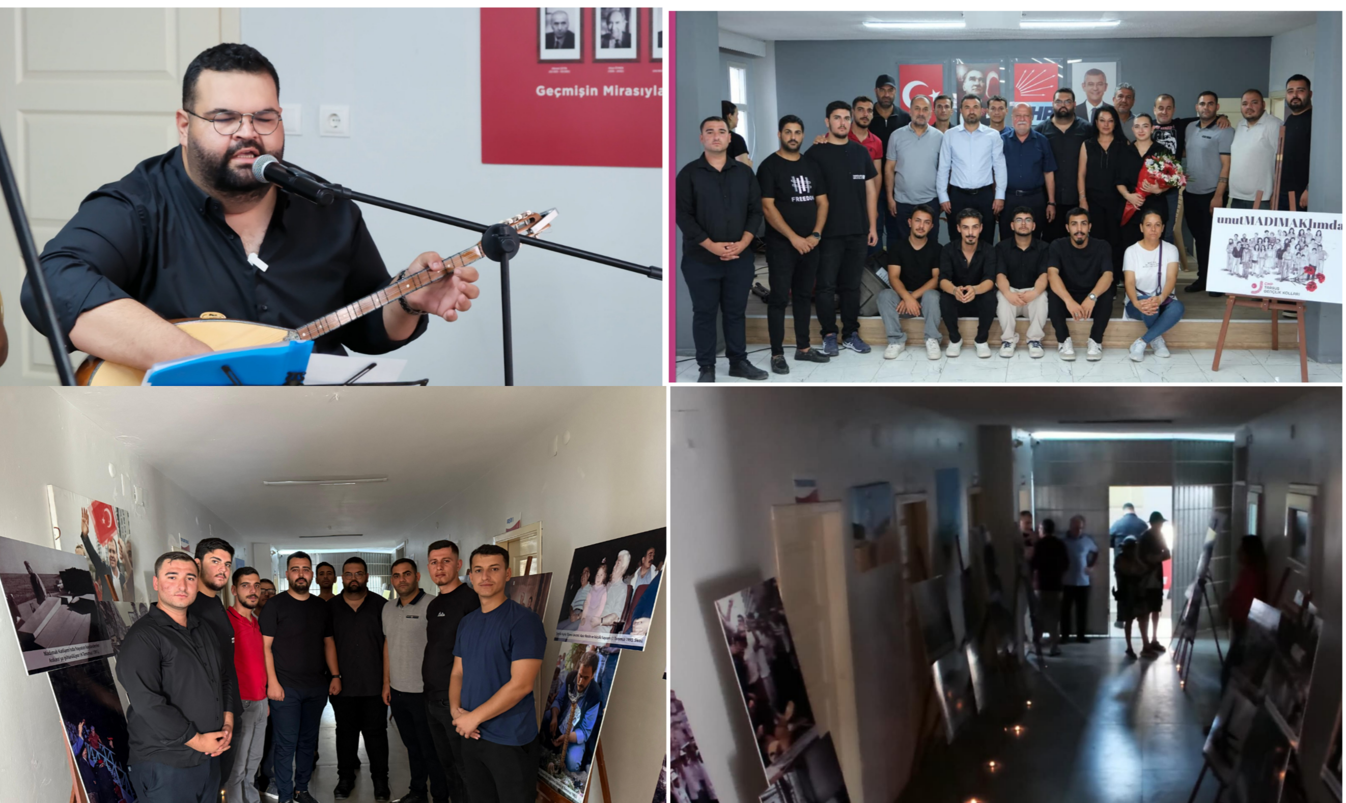 CHP TARSUS İLÇE GENÇLİK KOLLARI TARAFINDAN 2 TEMMUZ ANMA PROGRAMI DÜZENLENDİ