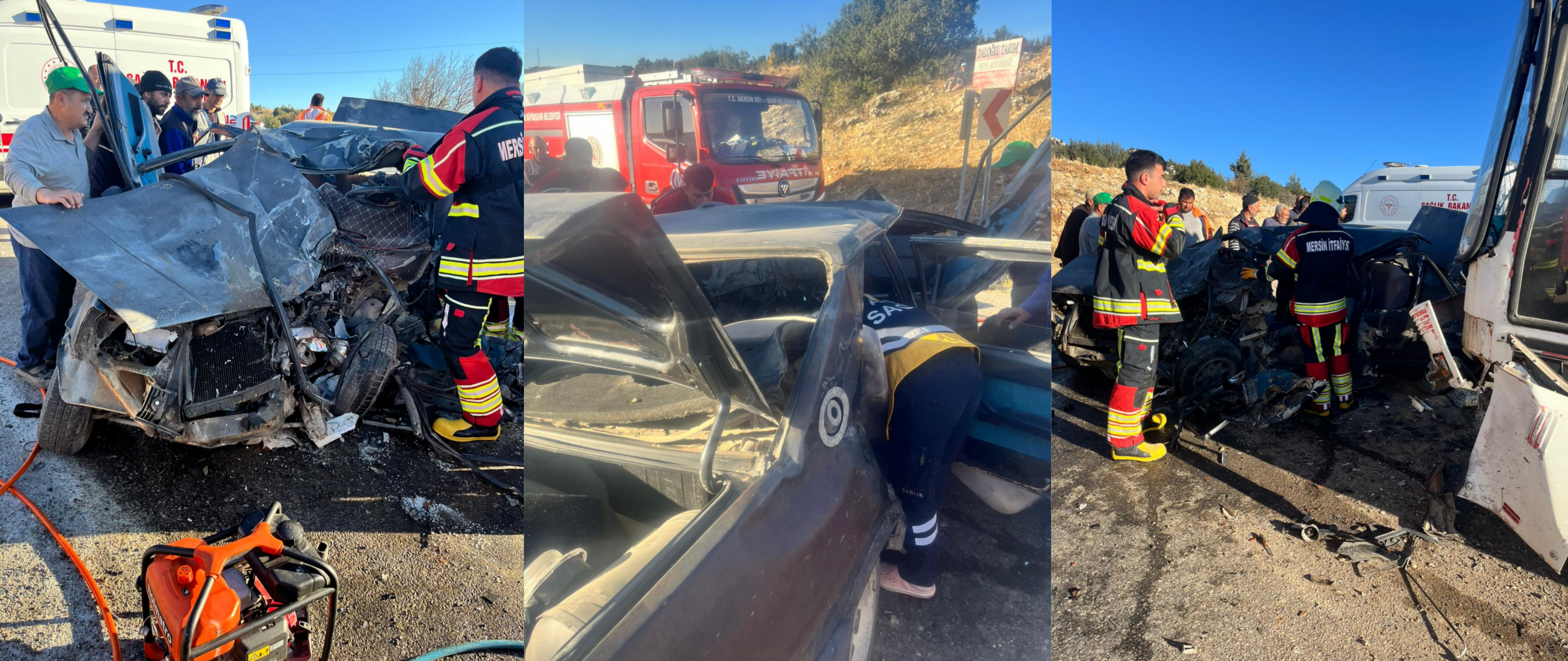 GÜLNAR’DA İŞÇİ SERVİSİ KAZASI: 3 ÖLÜ, 12 YARALI