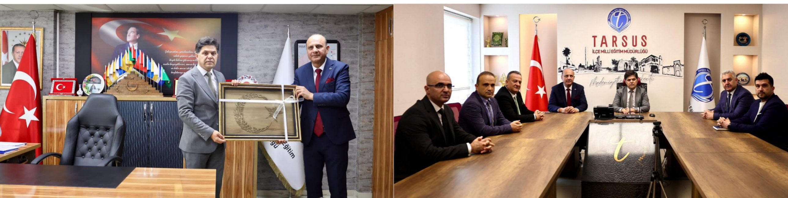 İL MİLLİ EĞİTİM MÜDÜRÜ MUHAMMED ÖZDEMİRCİ, TARSUS İLÇE MİLLİ EĞİTİM MÜDÜRLÜĞÜNÜ ZİYARET ETTİ