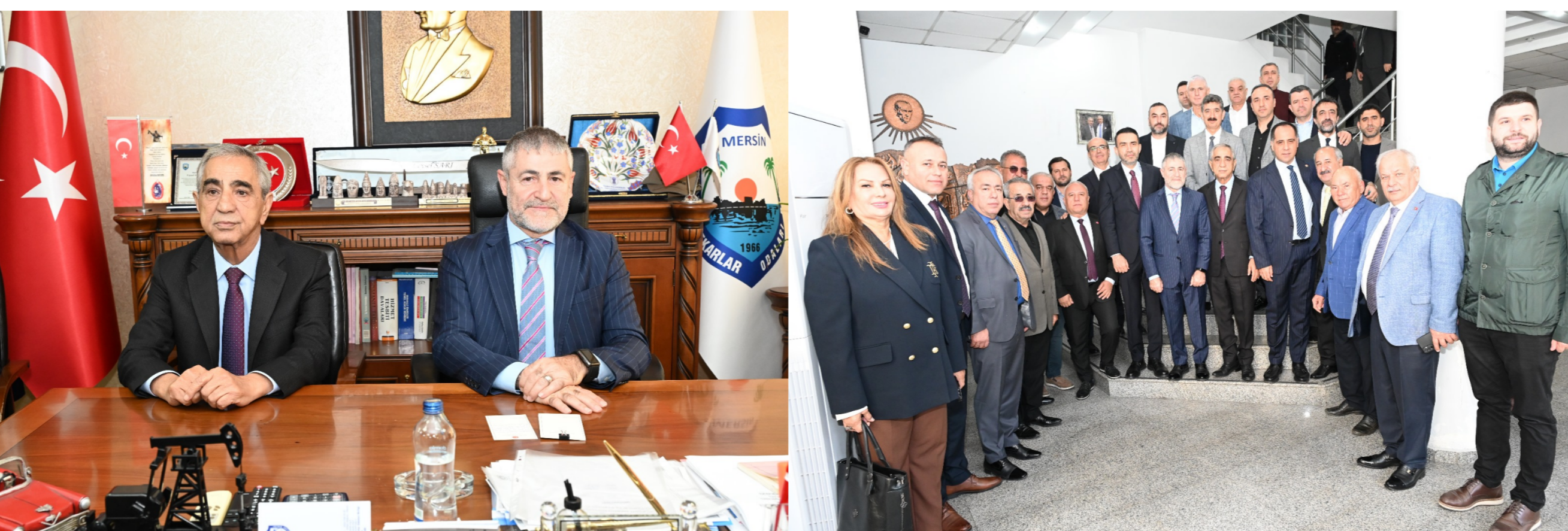 ESKİ HAZİNE VE MALİYE BAKANI NEBATİ'DEN BAŞKAN SARI’YA ZİYARET