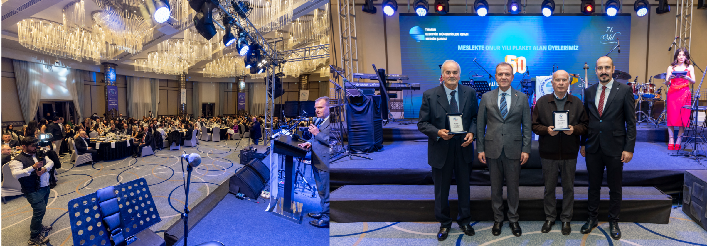 BAŞKAN SEÇER, ELEKTRİK MÜHENDİSLERİ ODASI MERSİN ŞUBESİ’NİN 71. YIL DÖNÜMÜ GALA GECESİ’NE KATILDI