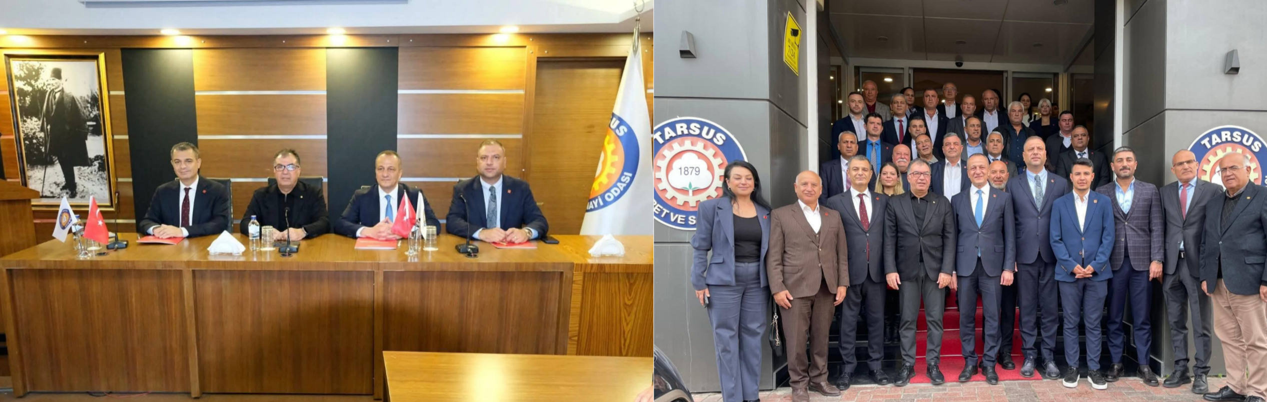 CHP İL VE İLÇE YÖNETİMİNDEN TARSUS TSO'YA ZİYARET