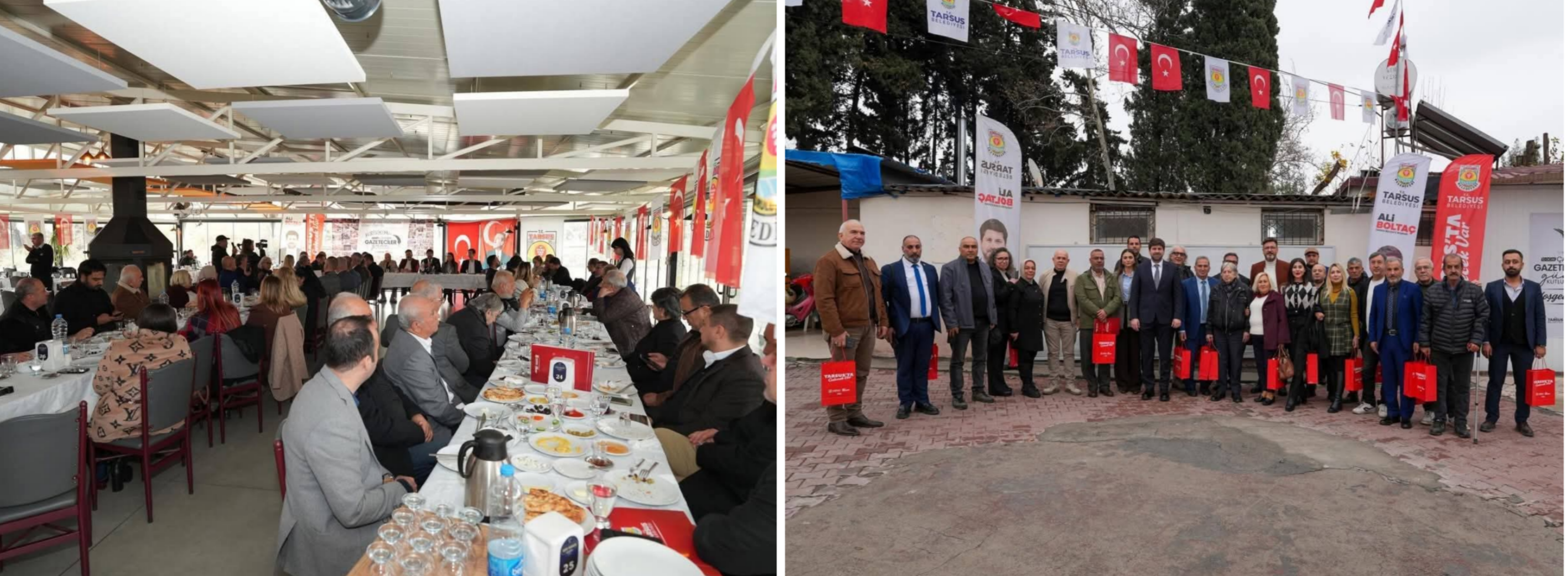 TARSUS BELEDİYE BAŞKANI ALİ BOLTAÇ 10 OCAK ÇALIŞAN GAZETECİLER GÜNÜNDE BASIN MENSUPLARIYLA BİR ARAYA GELDİ