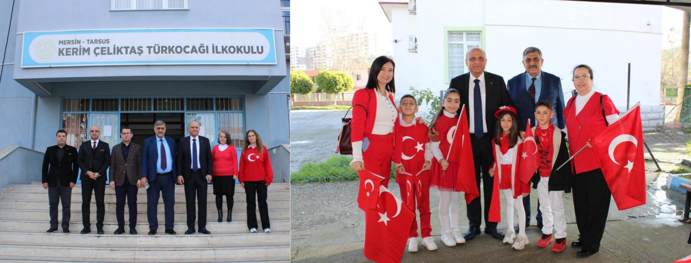 TARSUS İLÇE MİLLİ EĞİTİM MÜDÜRÜ MUSTAFA ANTEPLİOĞLU KERİM ÇELİKTAŞ VE TÜRK OCAĞI OKULUNU ZİYARET ETTİ