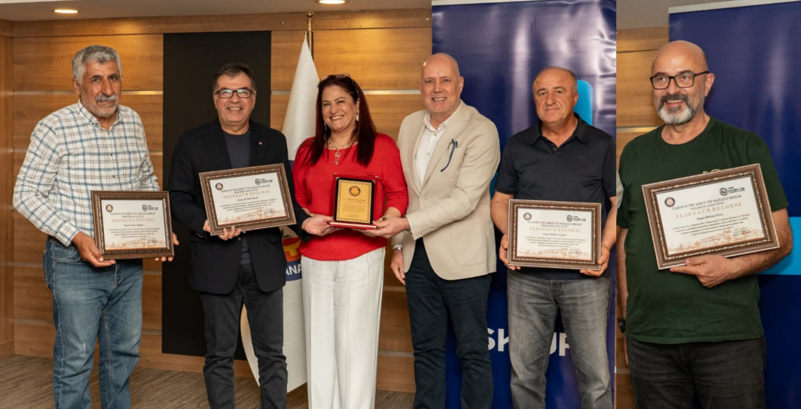 TARSUS TİCARET VE SANAYİ ODASINDA ÇALIŞMALARIYLA ÖNE ÇIKAN MESLEK KOMİTELERİ ÖDÜLLENDİRİLDİ