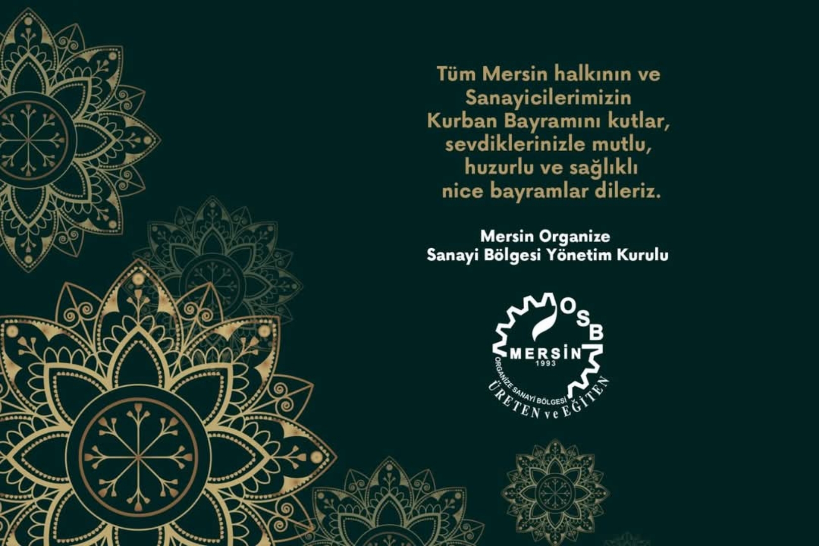 MERSİN OSB KURBAN BAYRAMINI KUTLADI