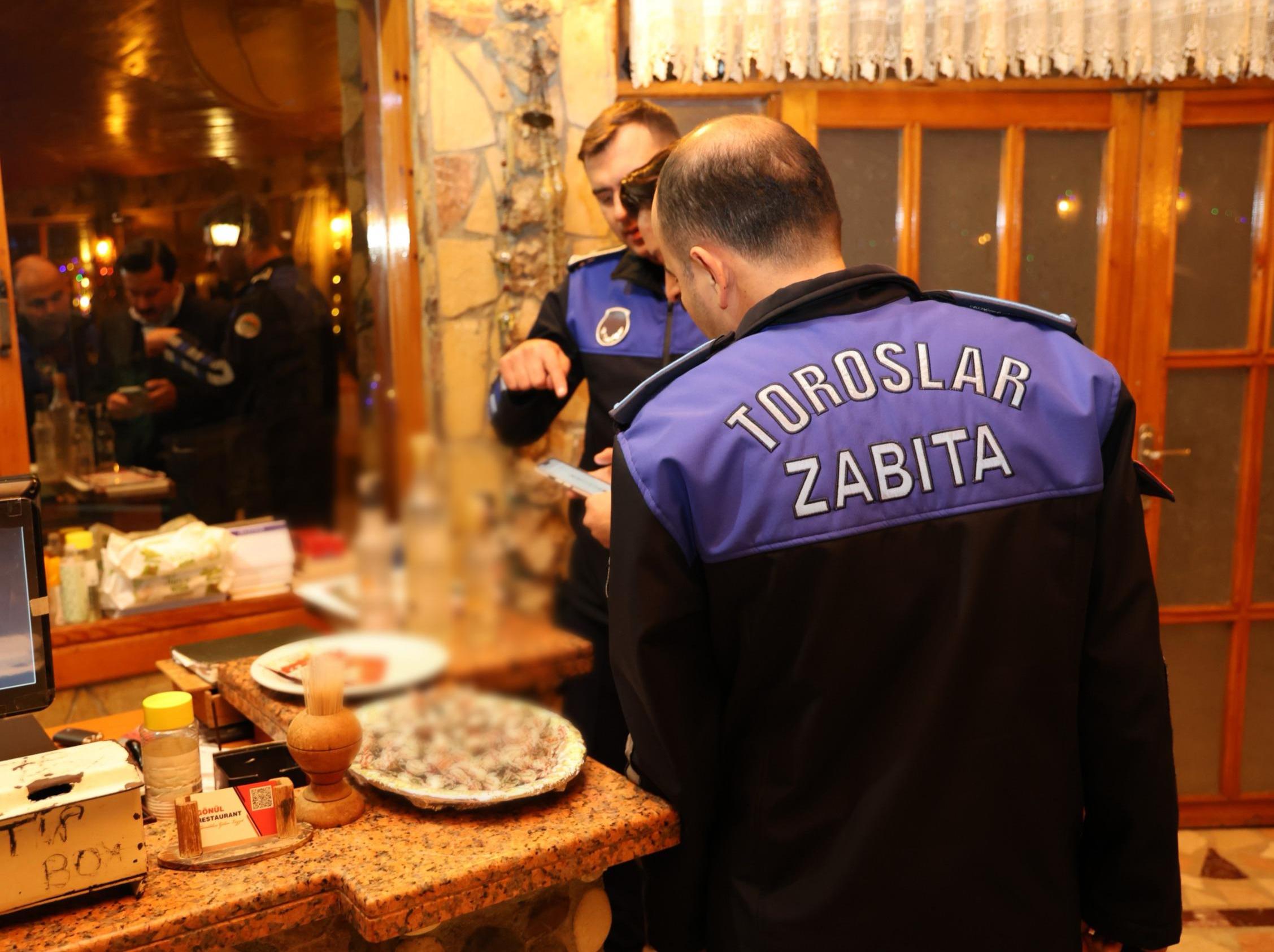 TOROSLAR BELEDİYESİ ZABITASINDAN YENİ YIL DENETİMİ